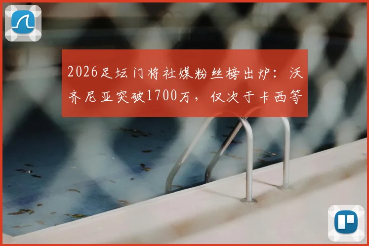 2026足坛门将社媒粉丝榜出炉：沃齐尼亚突破1700万，仅次于卡西等三人领跑现役